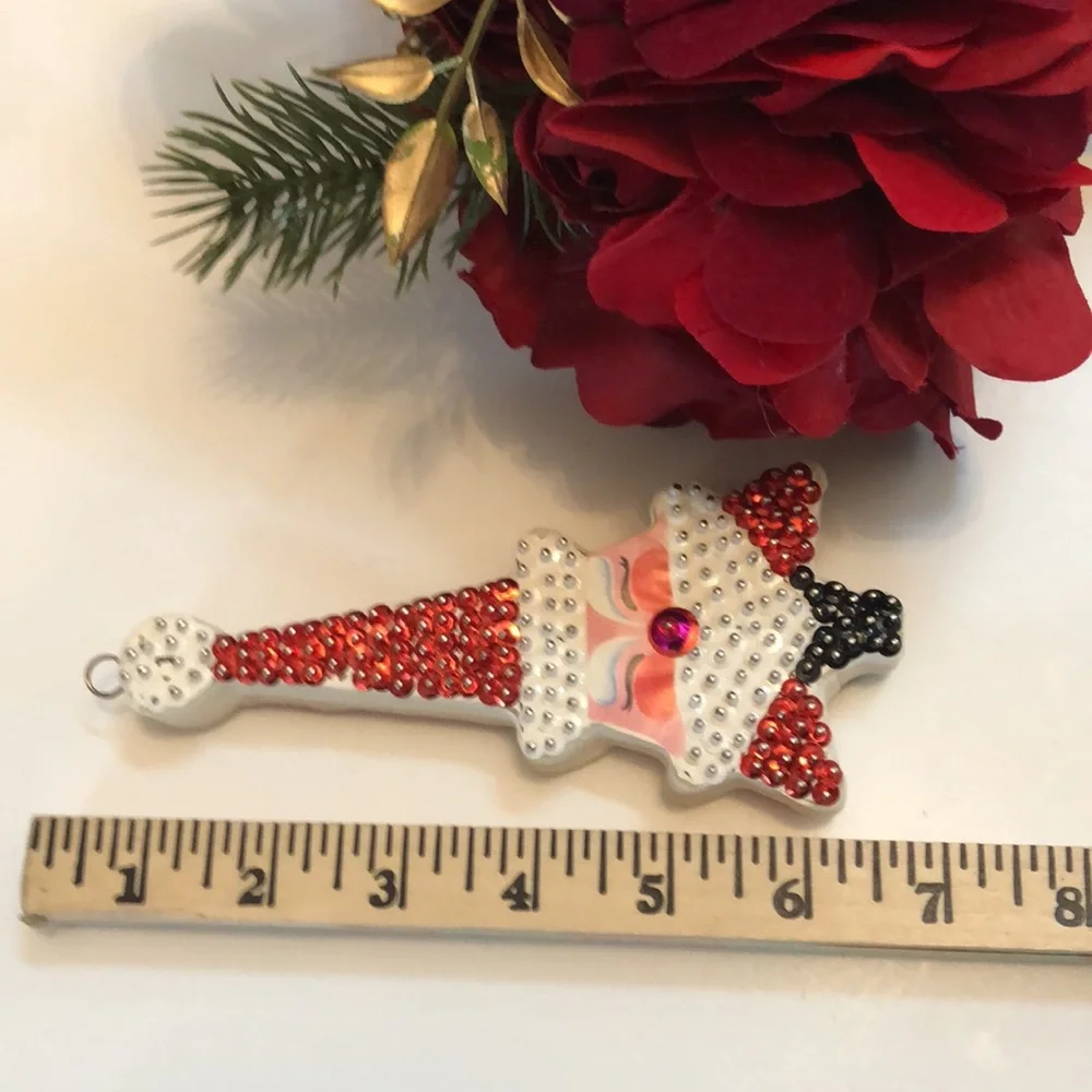 Mcm Santa Christmas Ornament Vintage MCM Handmade Pin Ornament Santa 🎄